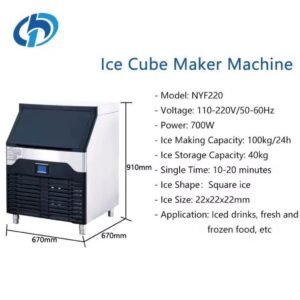Professional Ice Maker Machine – High Capacity 90kg/24h - Image 2